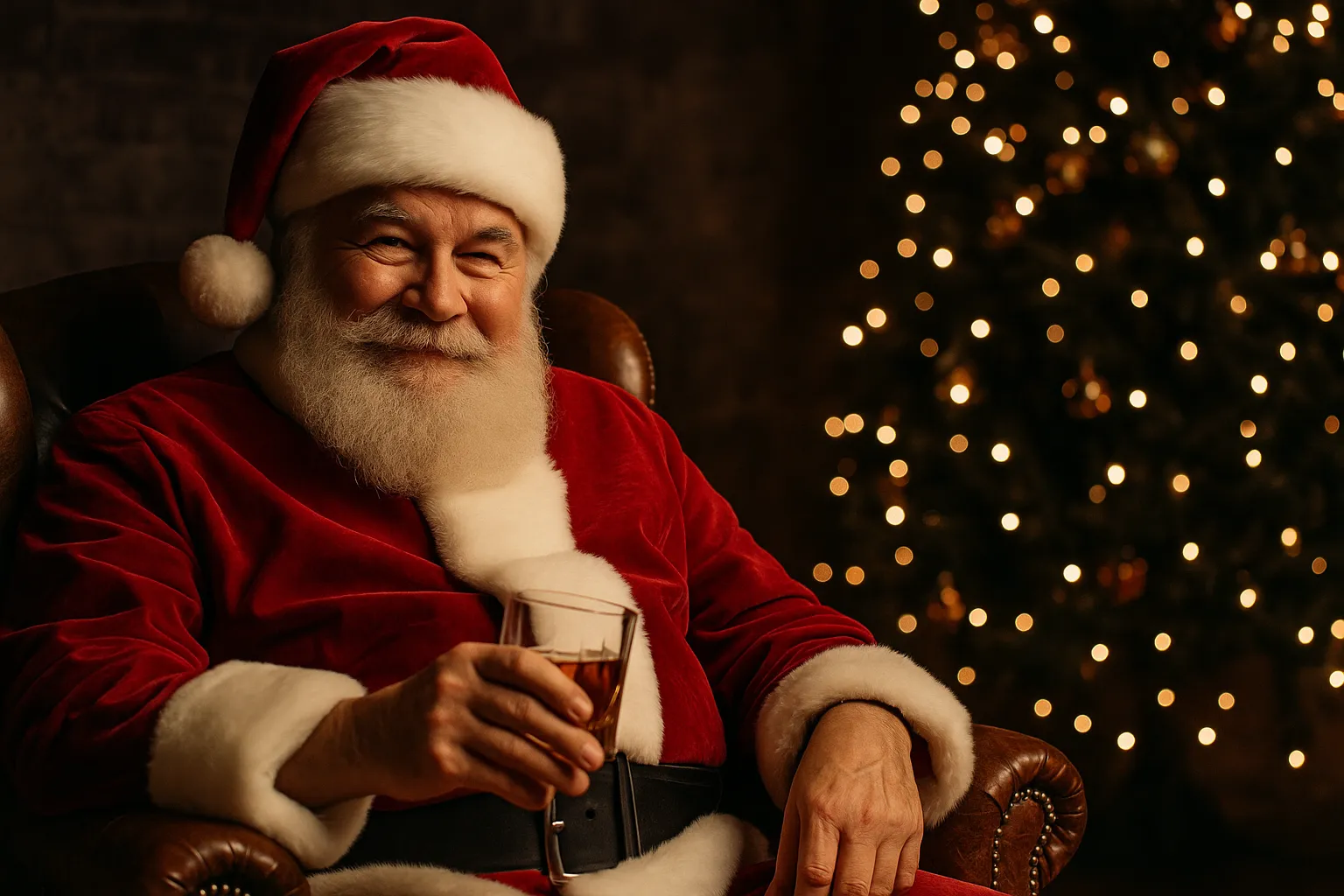 Kalėdų Senelis sveikina suaugusius