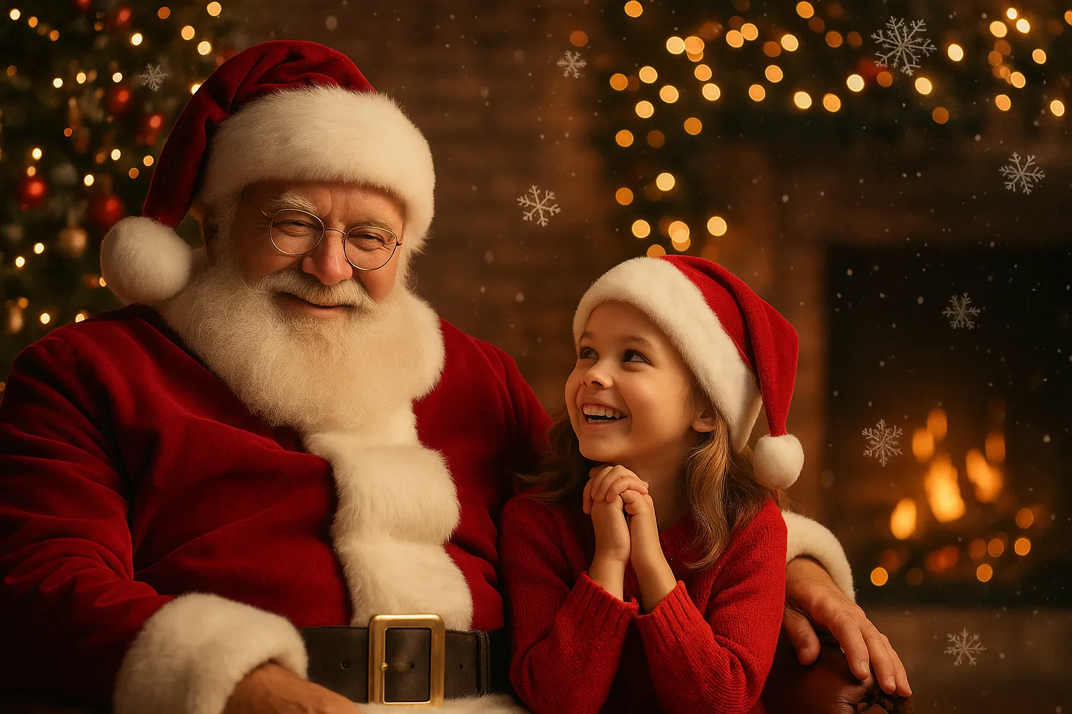 Kalėdų Senelis sveikina vaikus